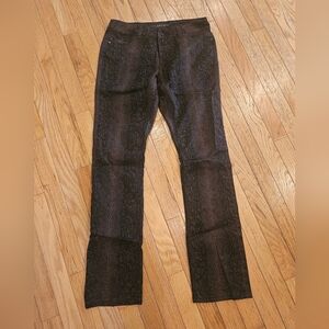 Liverpool Jeans Snake Pattern Size 4 Brown